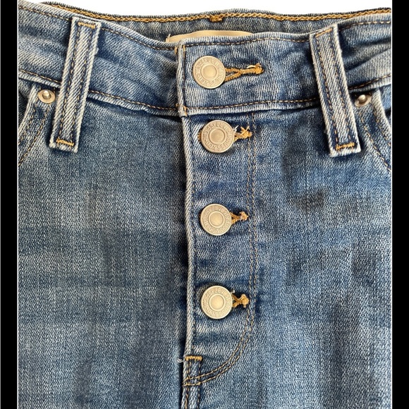 Levi's 721 Jeans Women 31 Faded Blue High Rise Skinny Ankle Button Fly Americana - Picture 3 of 6